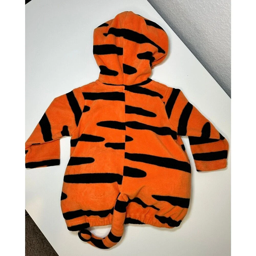 CARTER'S Tiger Halloween Costume 12M Baby Boys Girls Hooded Fleece Tigger Tony